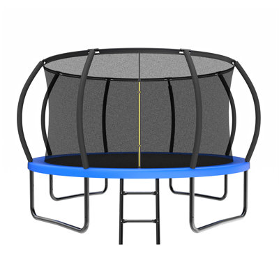 Trampoline en acier 12 pi avec échelle bleu