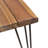 Vikesha Acacia Solid Wood Top Metal Base Dining Table