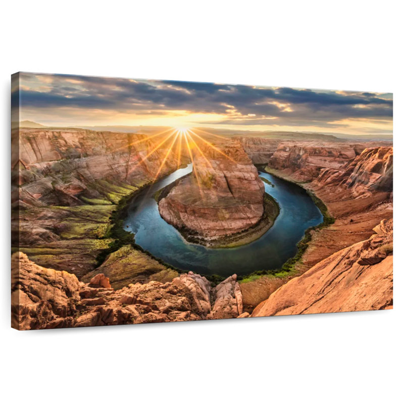 Alvord Horseshoe Bend In Page Arizona, H 20 po x l 30 po