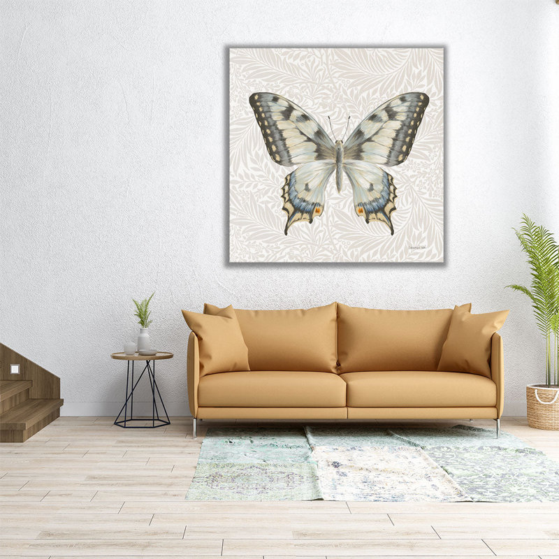 Beetles and Butterflies I - reproduction d'art sur toile, H 30 po x l 30 po