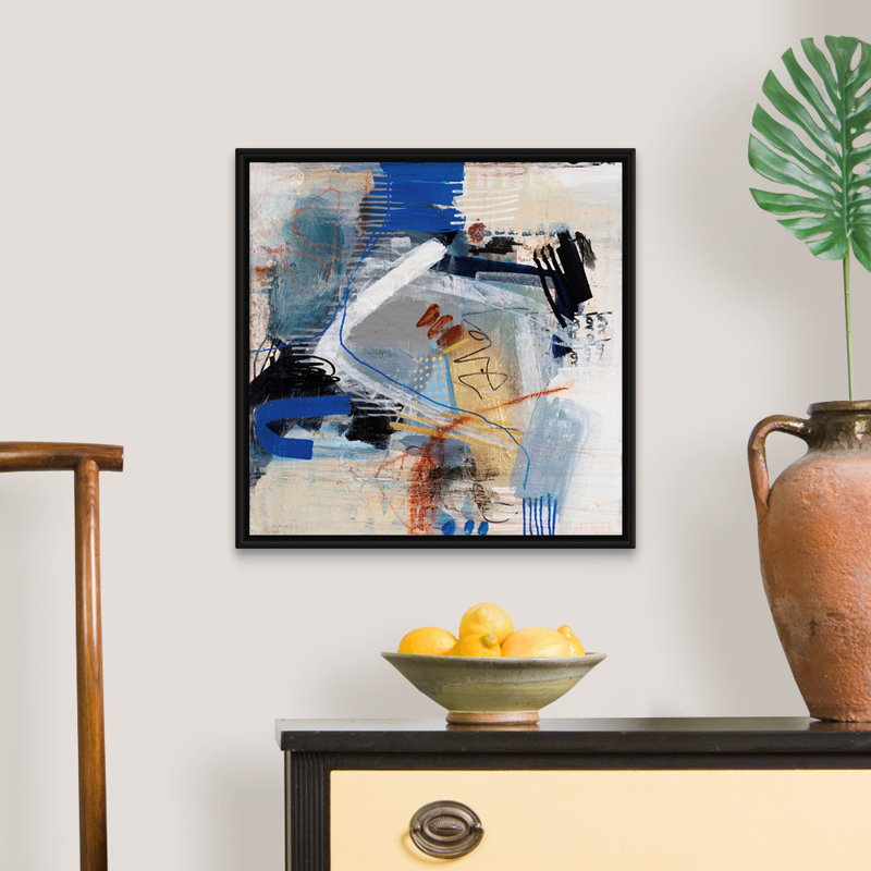 «Always Love III» par B. Robert - reproduction d'art, Toile avec cadre noir, H 22 po x l 22 po x P 1,75 po