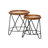 Solid Wood Tray Top Nesting Tables