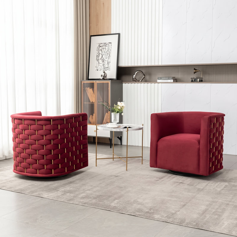 Fauteuil demi-tonneau Occie, Red