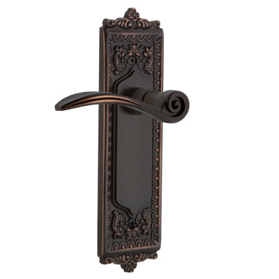 Egg & Dart Plate Privacy (Bed & Bath) with Swan Lever