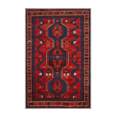 Machine Washable Persian Brown Area Rug