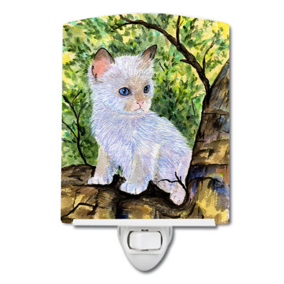 Cat Ragdoll Ceramic Night Light