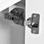 Meuble-lavabo de 20 po avec lavabo en céramique, porte à fermeture douce, tablette réglable et support de porte, blanc, finition moderne pour une salle de bain élégante, petit rangement-1251696270