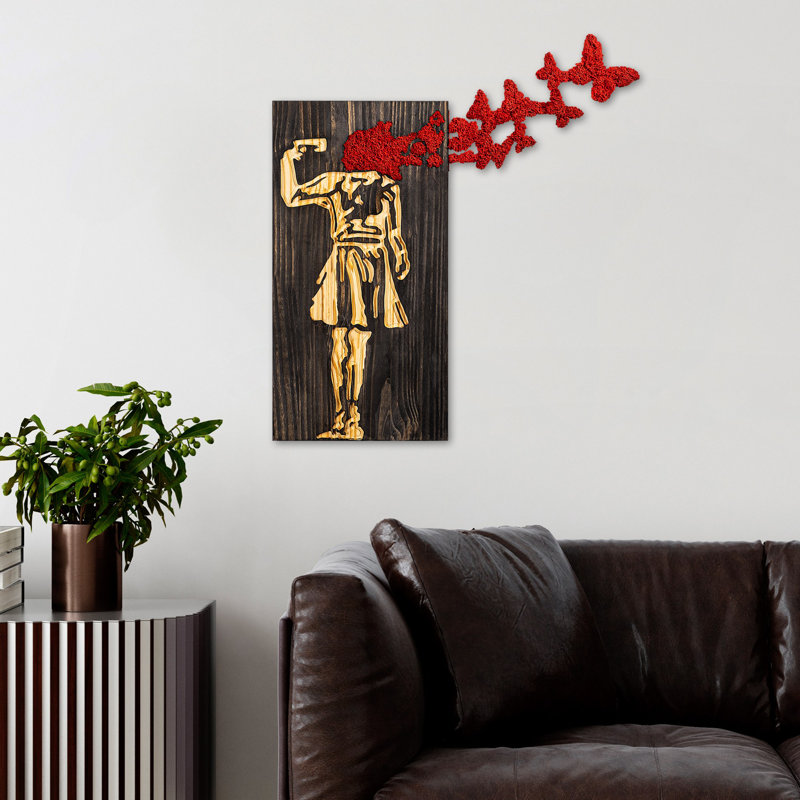 Accessoire mural décoratif en bois