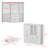Frideres Elegant Triple Door Wardrobe With Panels - Spacious Storage Solution With Adjustable Shelves And Soft-Close Drawers