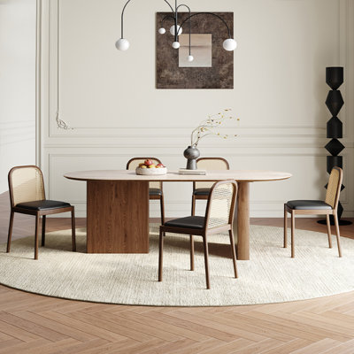 French style home oval dining table