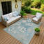 Tapis floral intérieur / extérieur lavable à la machine Kaczor ACN2225-1675706176