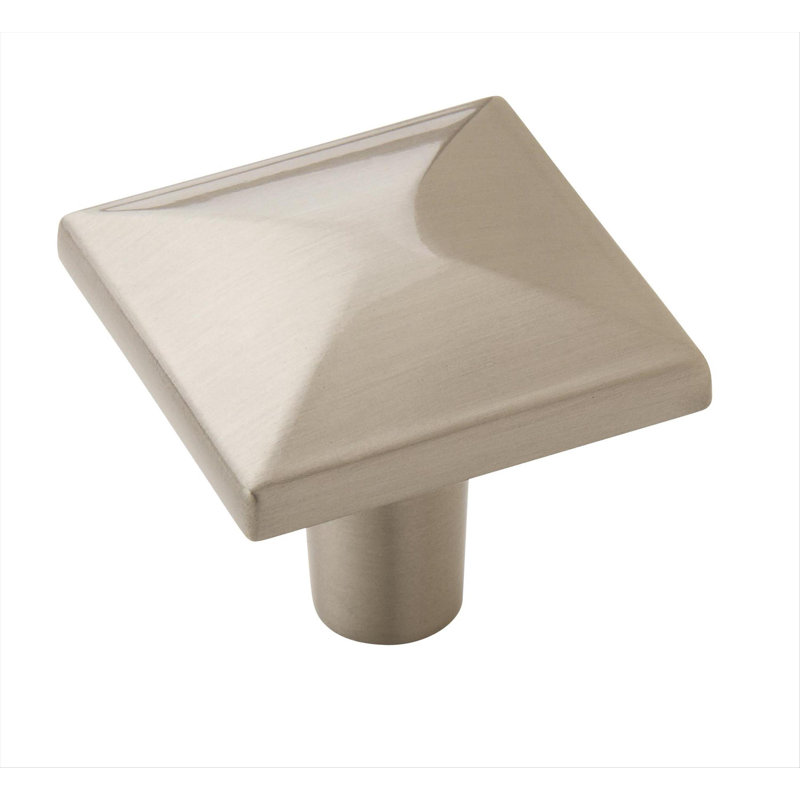 Poignée extensible carrée, Nickel satiné, H 1,5 po x l 1,5 po x P 1,13 po