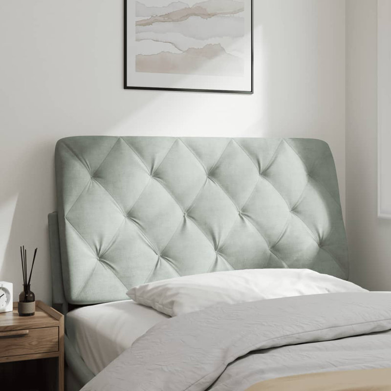 Ebern Designs Headboard Cushion, Gris clair