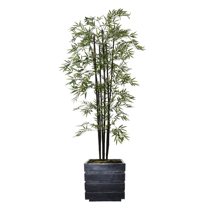 Bambou artificiel 72 "Panama, Noir