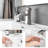 Contemporary Bathroom Sink Faucet, Waterfall Spout, Brushed Nickel Finish, Deck Plate, Pop Up Drain, Supply Lines, One Tap Mounted With Nickel, One Handle, Hot And Cold Water-126706849