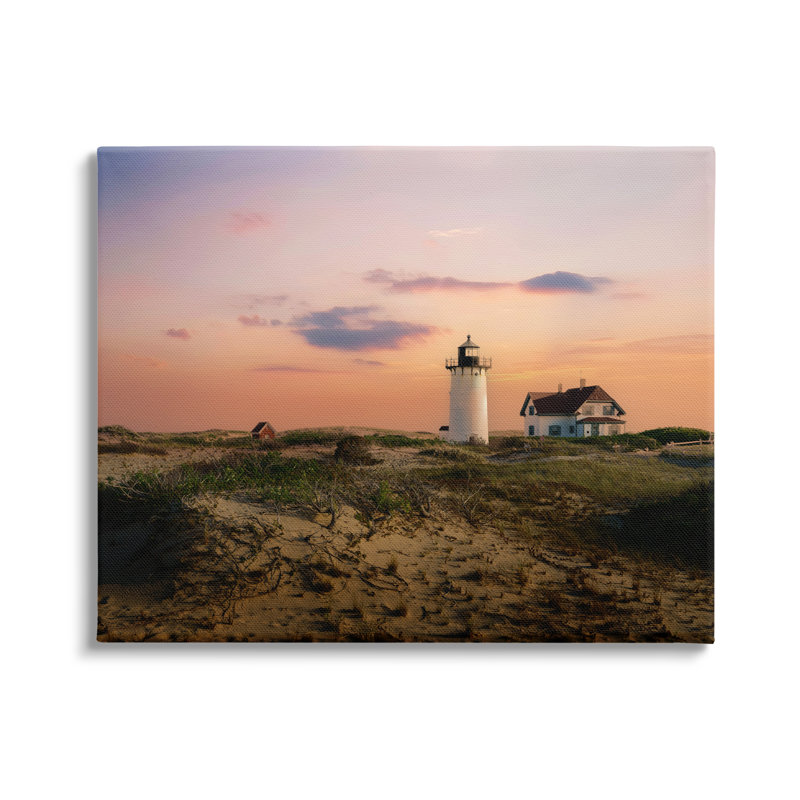 «Rurale côtière, phare et dunes» par Rick Berk - Photographie sur toile tendue, H 30 po x l 40 po x P 1,5 po