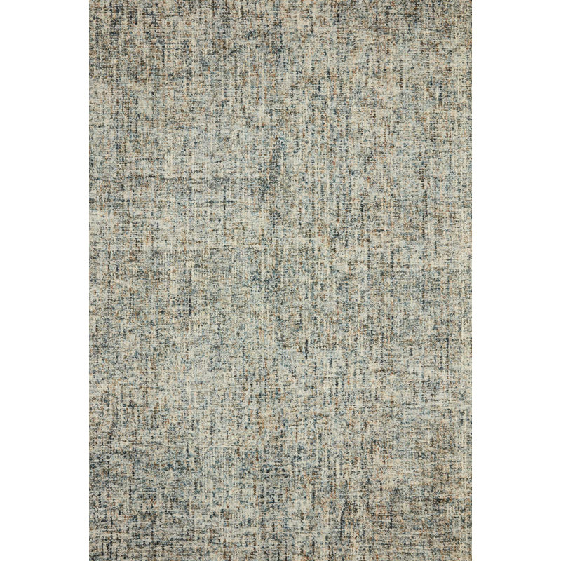 Tapis bleu en laine touffeté à la main Jaillere, Rectangle 12 pi x 15 pi