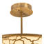 Lustre transitionnel à 4 lumières Desero Seco en laiton, l 26,5 po