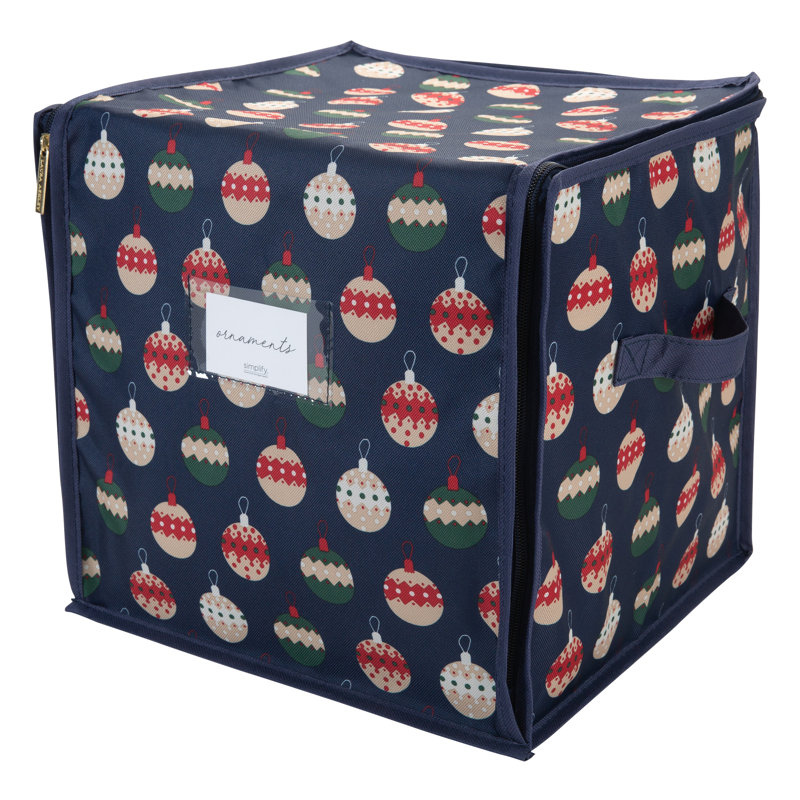 Rangement pour ornements de Noël, H 11,81 po x l 11,81 po x P 11,81 po