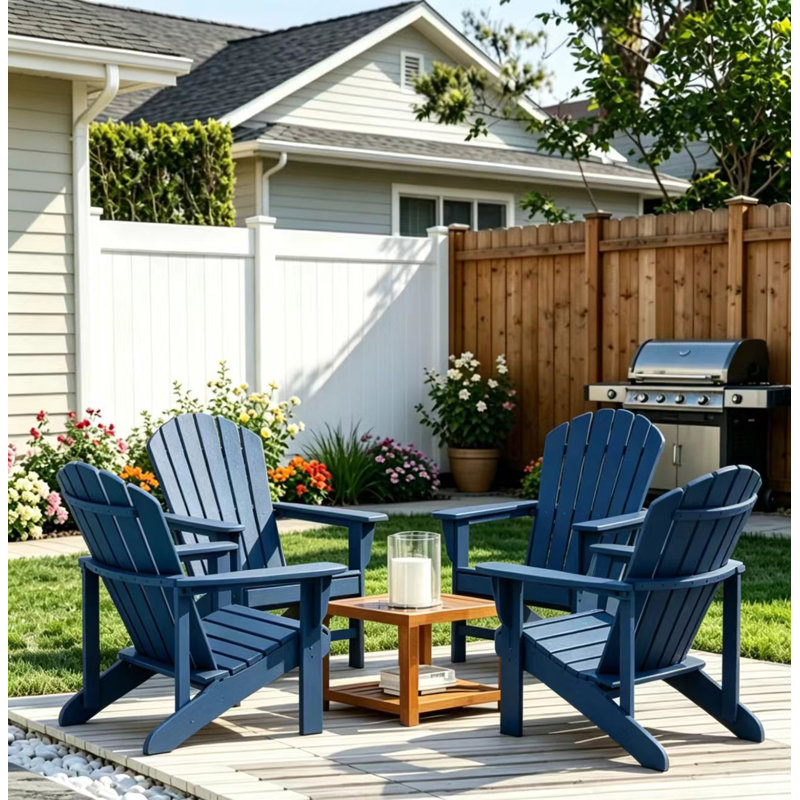 Arneson Outdoor Adirondack Chair, Navy