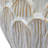 Debossed Stoneware Flower Shaped Planter in Reactive Glaze