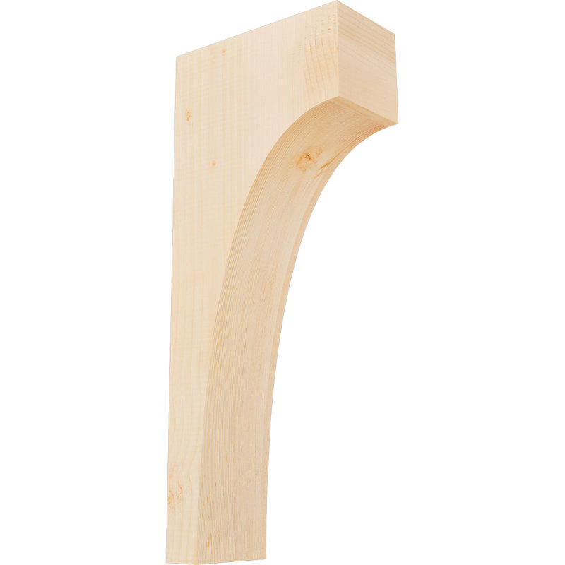 Huntington Corbel, H 28 po x l 5,5 po x P 12 po, Sapin de Douglas, Lisse