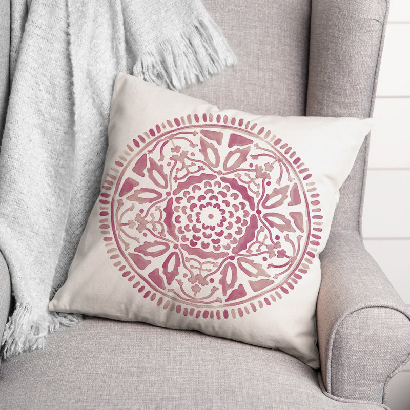 Housse et insert de coussin extérieur d'extérieur, Pink, Floral 3