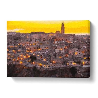 Matera Italy Skyline - No Frame Painting on Canvas