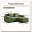 Canapé modulaire en L à 2 places sans os, canapé modulaire Cloud avec assise profonde, canapé modulaire moderne à 2 places avec coussins décoratifs et 1 repose-pieds mobile-257149050-257149047-257149044
