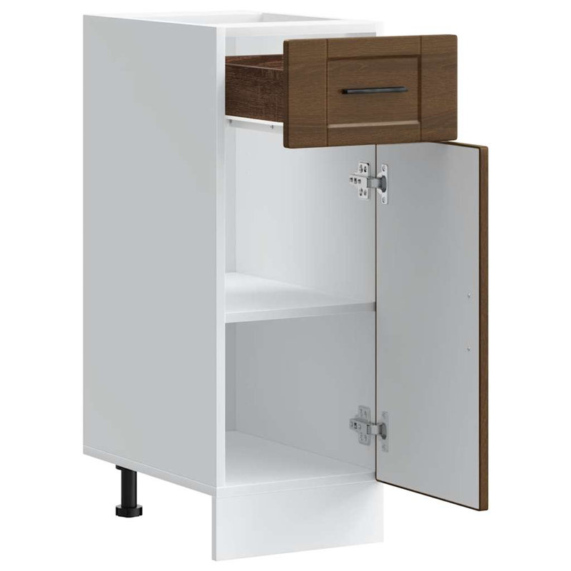Asahel Base Unit, Brown Oak, 30 x 46 x 81.5 cm