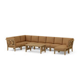 Natsepa Outdoor 10 - Piece Teak Conversation Set
