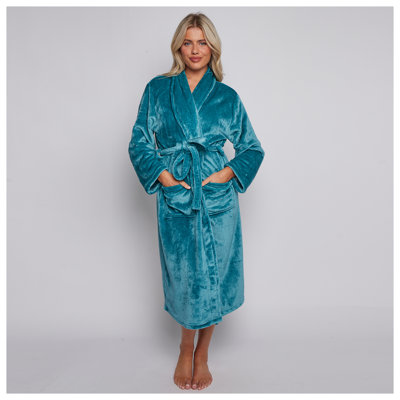 Gender Neutral Mid-Calf Bathrobe with Pockets