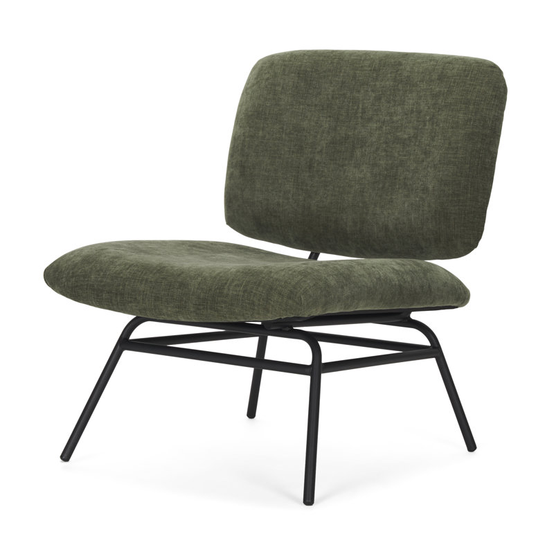 Fauteuil d'appoint Katzue, Polyester vert forêt