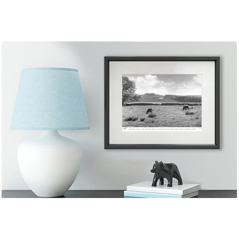 Bardon Mill, The Roman Wall At Winshields Crag And Crag Lough C1960 - Single Picture Frame Print, 45cm H x 60cm W x 2.3cm D