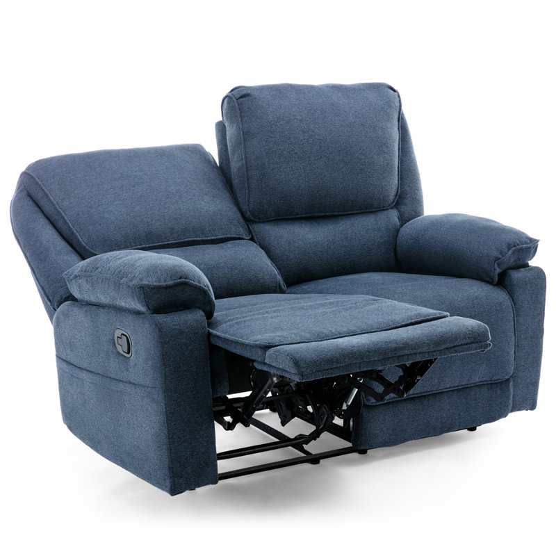 Sydney Latch Recliner 2 Seater Sofa, Blue