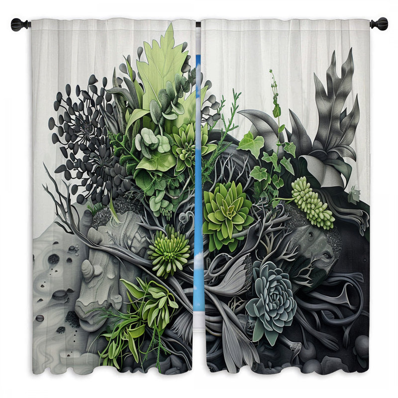 Paire de rideaux obscurcissant en polyester Orabella, L 40 po x L 52 po