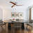 Parzy 52.04" Flush Mount Ceiling Fan Solid Wood Blades Ceiling Fan With Light With Remote Control-138173356-138173393