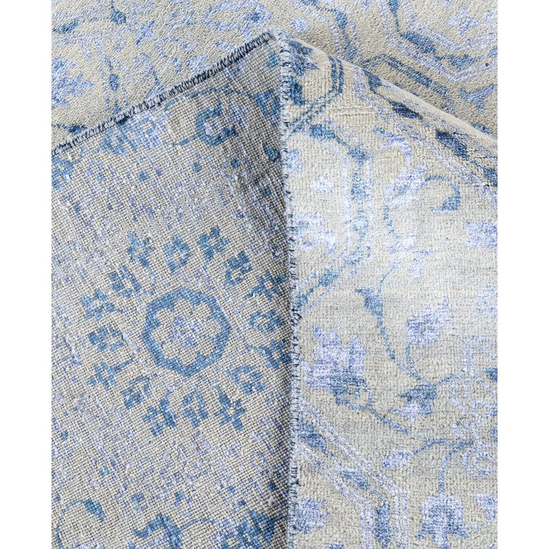 Overdyed One-of-a-Kind 9' 1" X 12' 5" Hand Knotted Area Rug