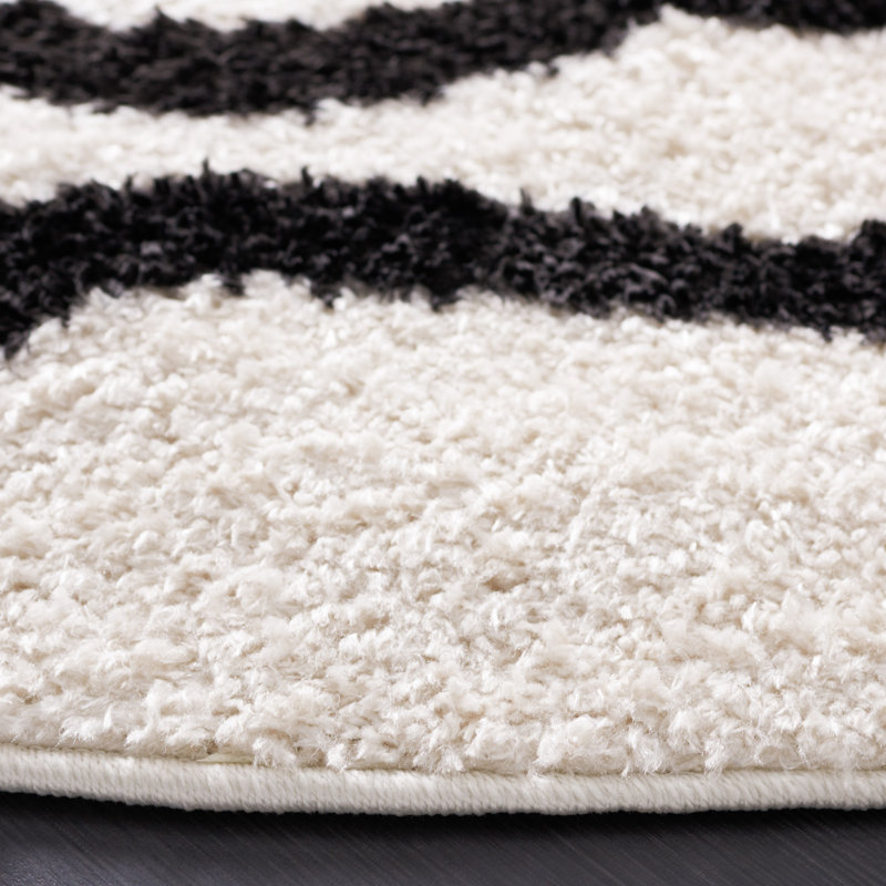 Darshini Geometric Area Rug, Round 201 cm