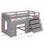 Lit mezzanine avec tiroirs et tablette-164545332