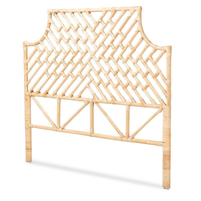 Jayliah Natural Brown Rattan Queen Size Headboard