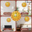 Cadran de l'horloge Sunburst avec chiffres