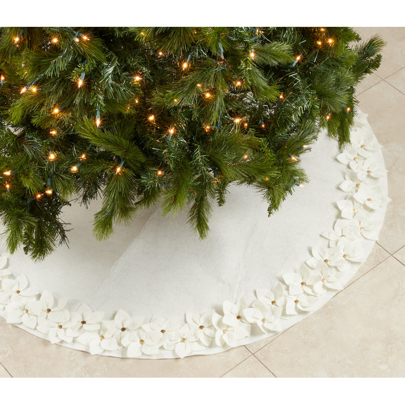 Tree Skirt Collection Floral Tree Skirt, 2.5" H x 53" W x 53" L