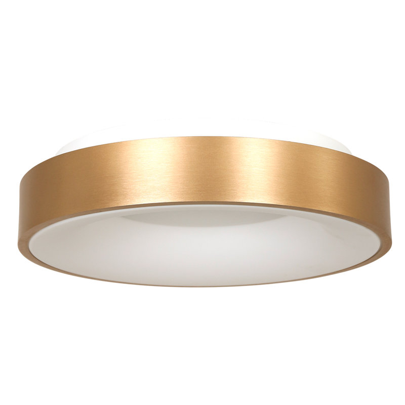 Leday LED Semi Flush Mount, Gold, 9 "H x 38 "W