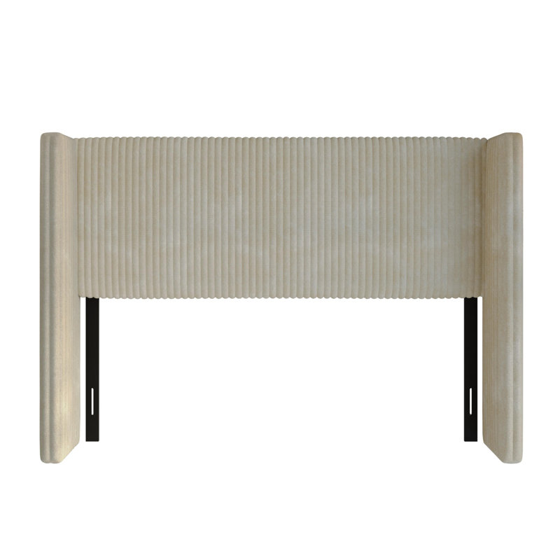 Lenox Twin Upholstered Headboard, Light Beige, Twin