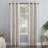 Sun Zero Parrish Distressed Grid Thermal Extreme 100% Blackout Grommet Curtain Panel-55980607-55980604