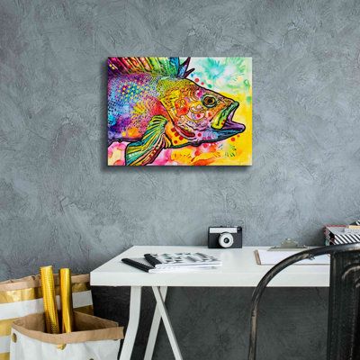 «Fish» par Dean Russo, art mural sur toile