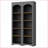 Cabinets, Farmhouse 2-Piece Set with Adjustable Shelves, 72"H Slate Gray Storage | Particle Board+MDF | Rustic/Lodge