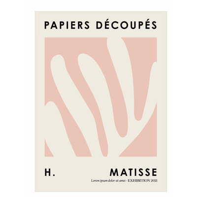 «Abstract Papiers Decoupes III», reproduction d'art moderne sans cadre