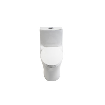 Toilette blanche brillante. Économisez l'eau, hauteur confortable. Siège. Bol allongé. 1 / 1,60, score de chasse de 1000 grammes. Toilette conforme en blanc. Avec économie d'eau. Bol Comfort, conforme